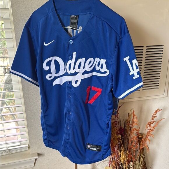 Blue Dodgers Baseball Jersey - Picture 1 of 7
